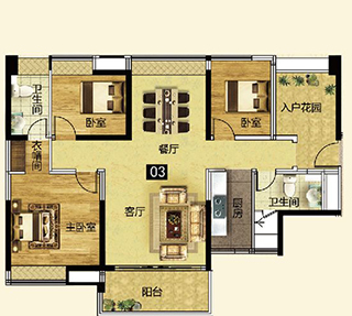 今年会jnh家装：拉萨灯湖华府133㎡现代简约装建成效鉴赏