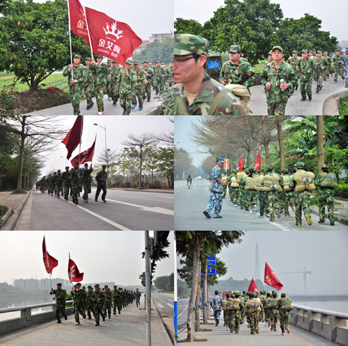 10公里野表拉练，我们跑步前进